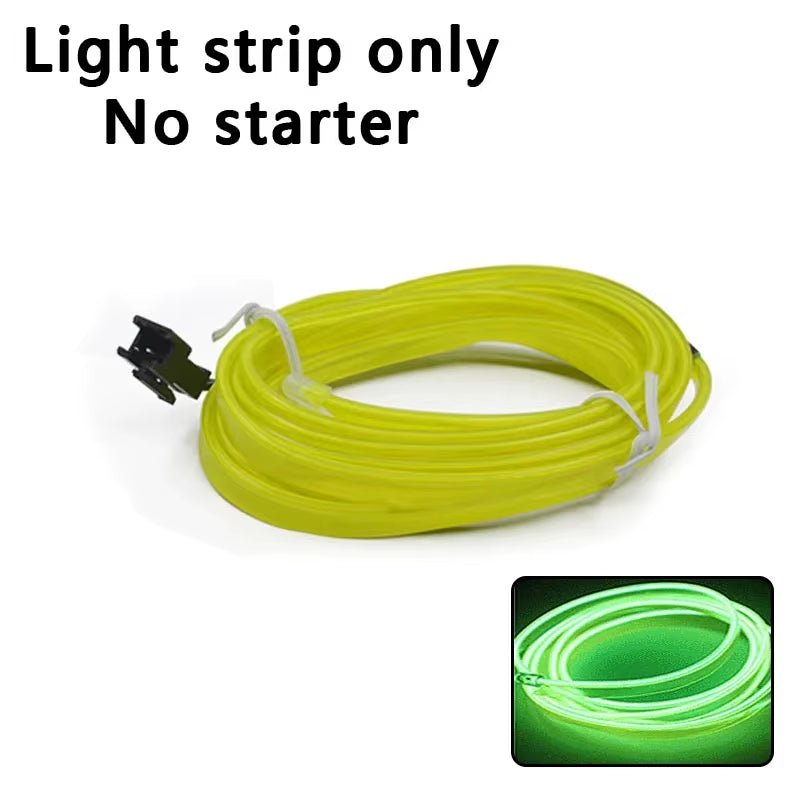 Car Interior Lights Ambient Lights 1M 3M 5M LED Flexible Neon Lighting String Lights for Car Interior Dashboard Door Decoration - Itzyeshop