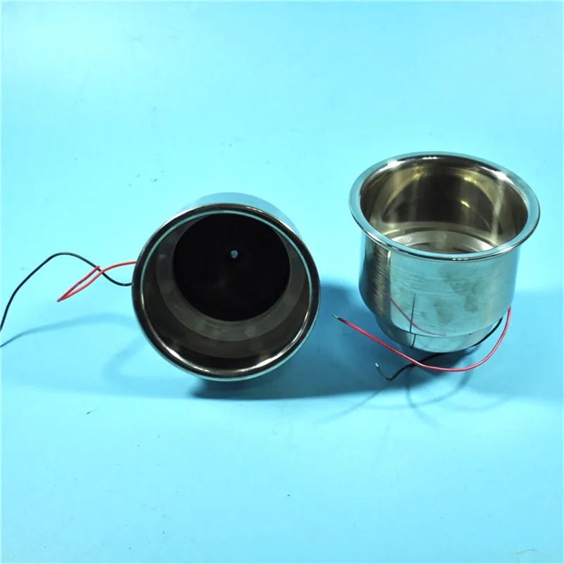 ISURE MARINE Stainless Steel Boat Cup Holder LED Cup Holder Light Ring For Boats/RV Motorcycle Cup Holder - Itzyeshop