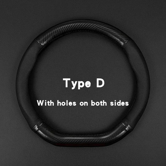 Carbon Fiber Steering Wheel Cover - Stylish & Anti-slip Car Accessory - Itzyeshop