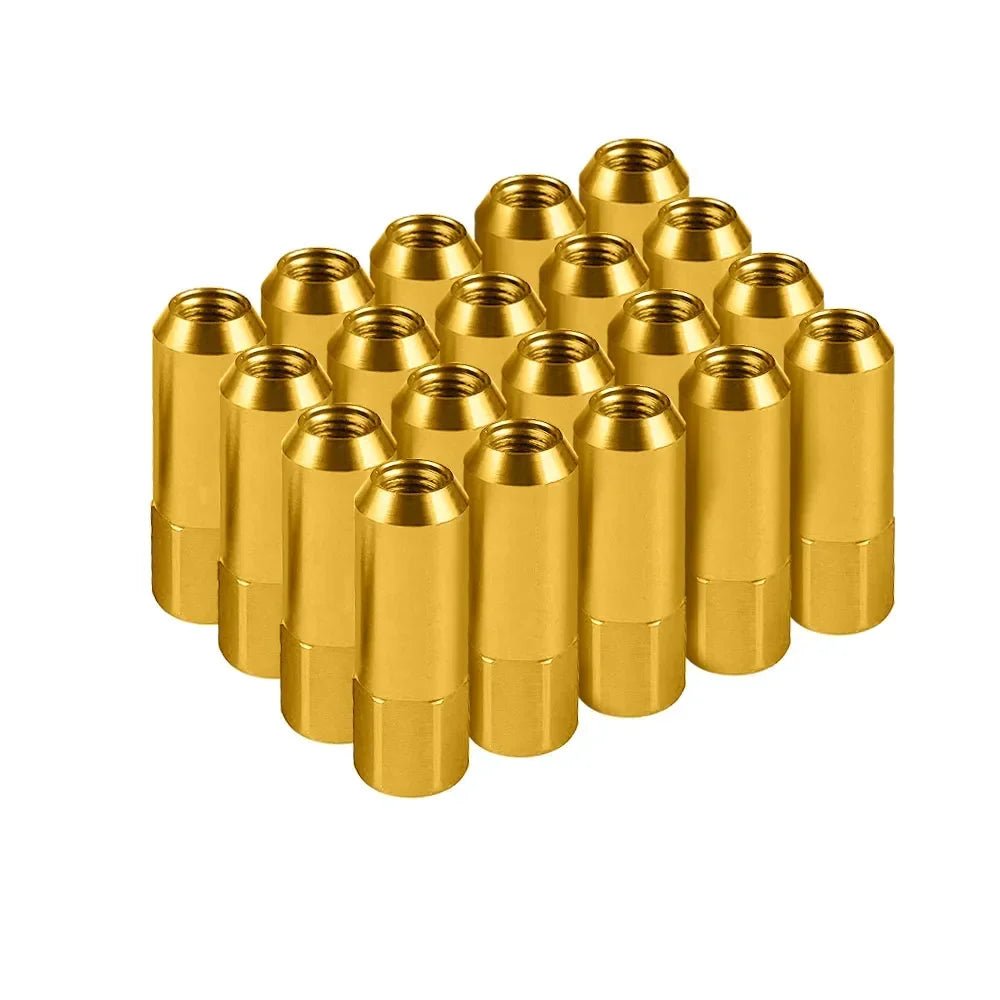 20PCS 60mm M14*1.5 Wheel Nuts New Racing Lug Nuts Screw Aluminum Tuner Racing Lug Wheel Nuts Screw Anodized Wheel Bolts - Itzyeshop