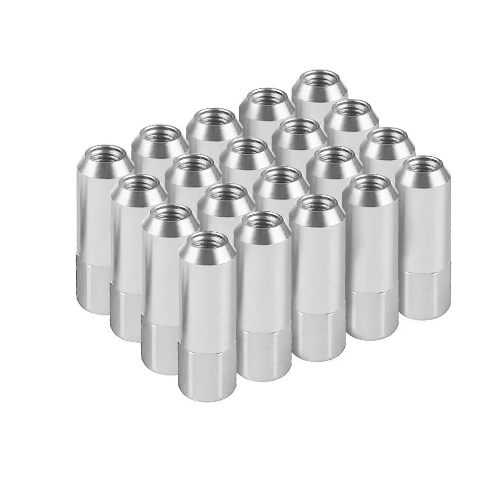 20PCS 60mm M14*1.5 Wheel Nuts New Racing Lug Nuts Screw Aluminum Tuner Racing Lug Wheel Nuts Screw Anodized Wheel Bolts - Itzyeshop