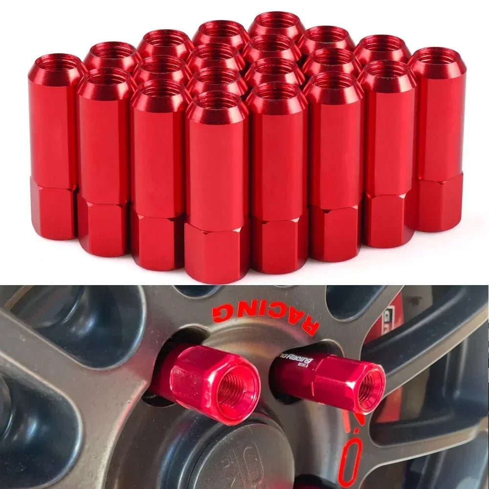 20PCS 60mm M14*1.5 Wheel Nuts New Racing Lug Nuts Screw Aluminum Tuner Racing Lug Wheel Nuts Screw Anodized Wheel Bolts - Itzyeshop