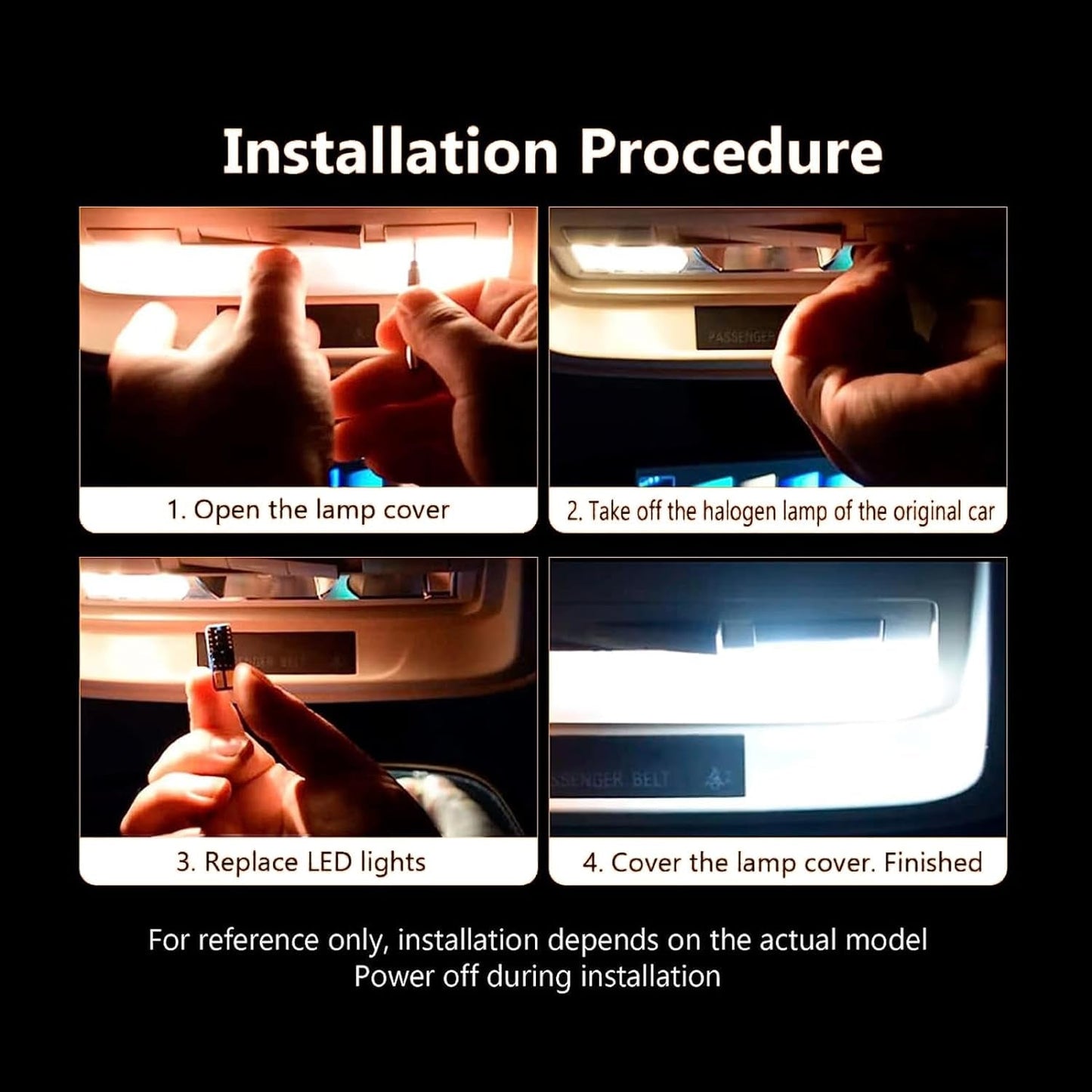 20X Luces Led Para Interior De Carro Coche Luz Del Maletero Placa Bombilla Led - Itzyeshop