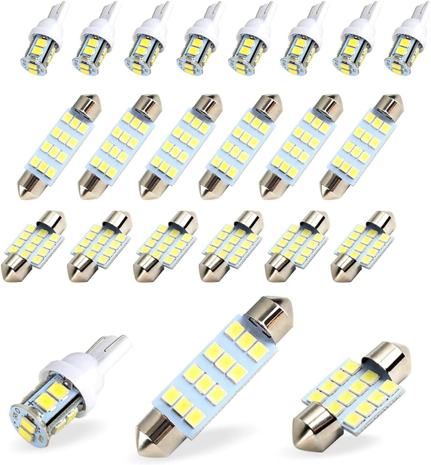 20X Luces Led Para Interior De Carro Coche Luz Del Maletero Placa Bombilla Led - Itzyeshop