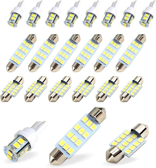 20X Luces Led Para Interior De Carro Coche Luz Del Maletero Placa Bombilla Led - Itzyeshop