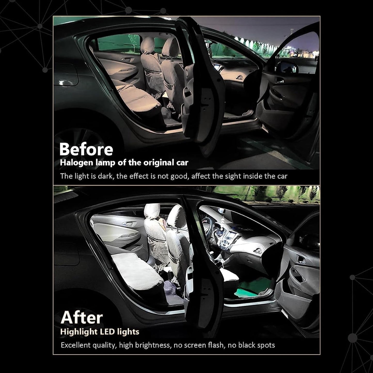 20X Luces Led Para Interior De Carro Coche Luz Del Maletero Placa Bombilla Led - Itzyeshop