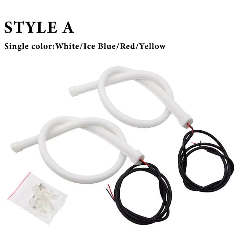 2Pcs Led Light Strip 30/45/60Cm LED Daytime Running Lights Car Signal Lights Headlights Decorative Light Strip Indicator Light - Itzyeshop