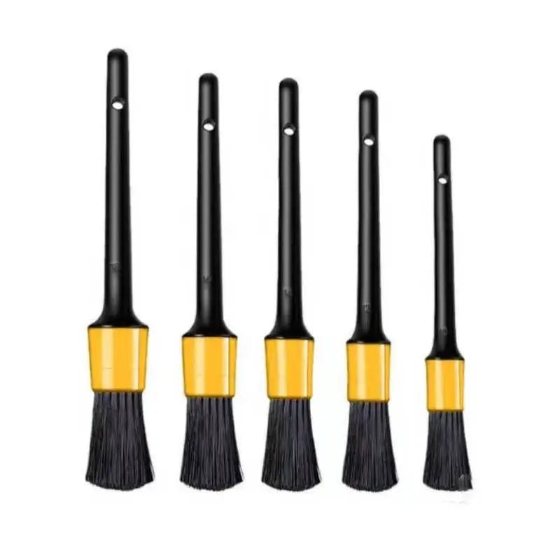 5 Sizes Auto Car Detailing Brushes Kit for Wheels Engine Console Dashboard Interior Exterior Cleaning Brushes Car Detail Brush - Itzyeshop