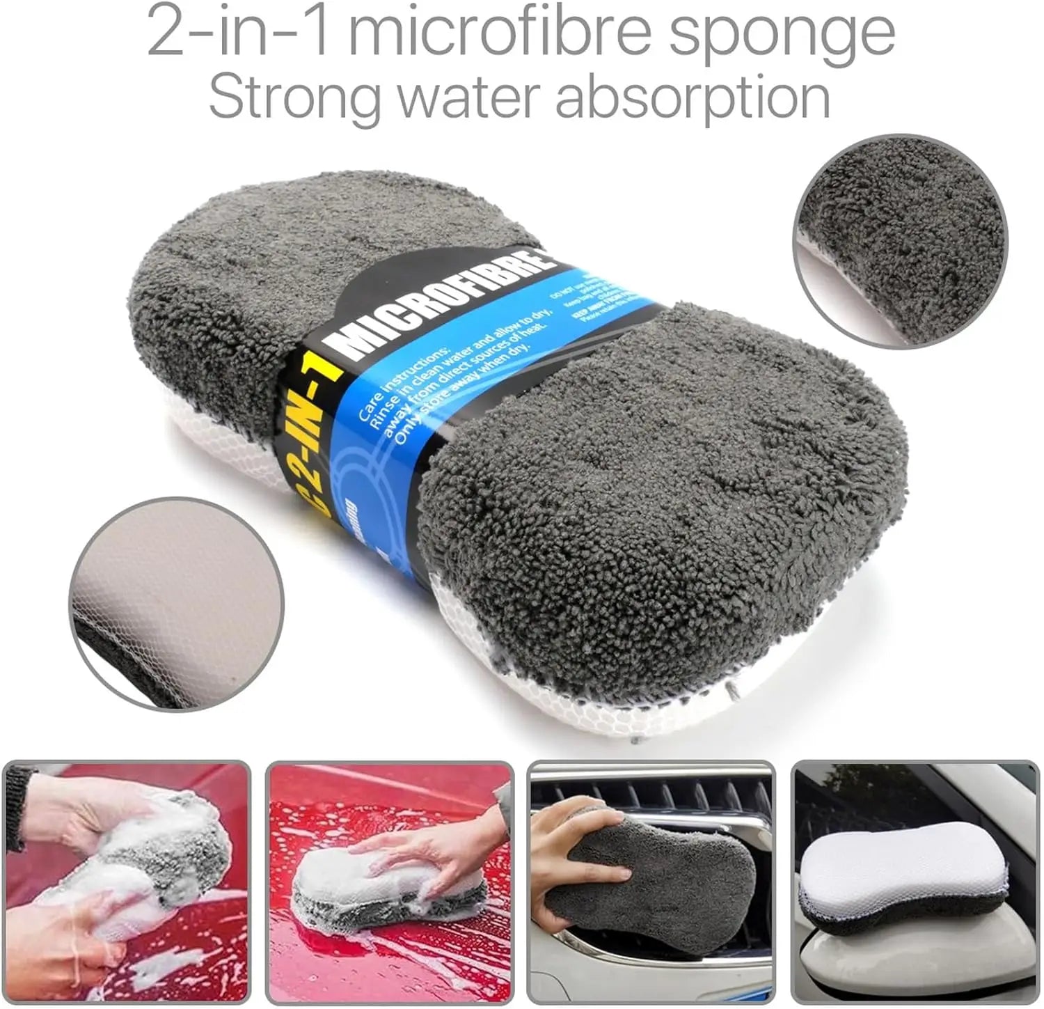 9Pcs Car Cleaning Kit Car Wash Cleaning Tools Microfiber Car Detailing Cleaning Set for Interior Exterior Car Washing - Itzyeshop