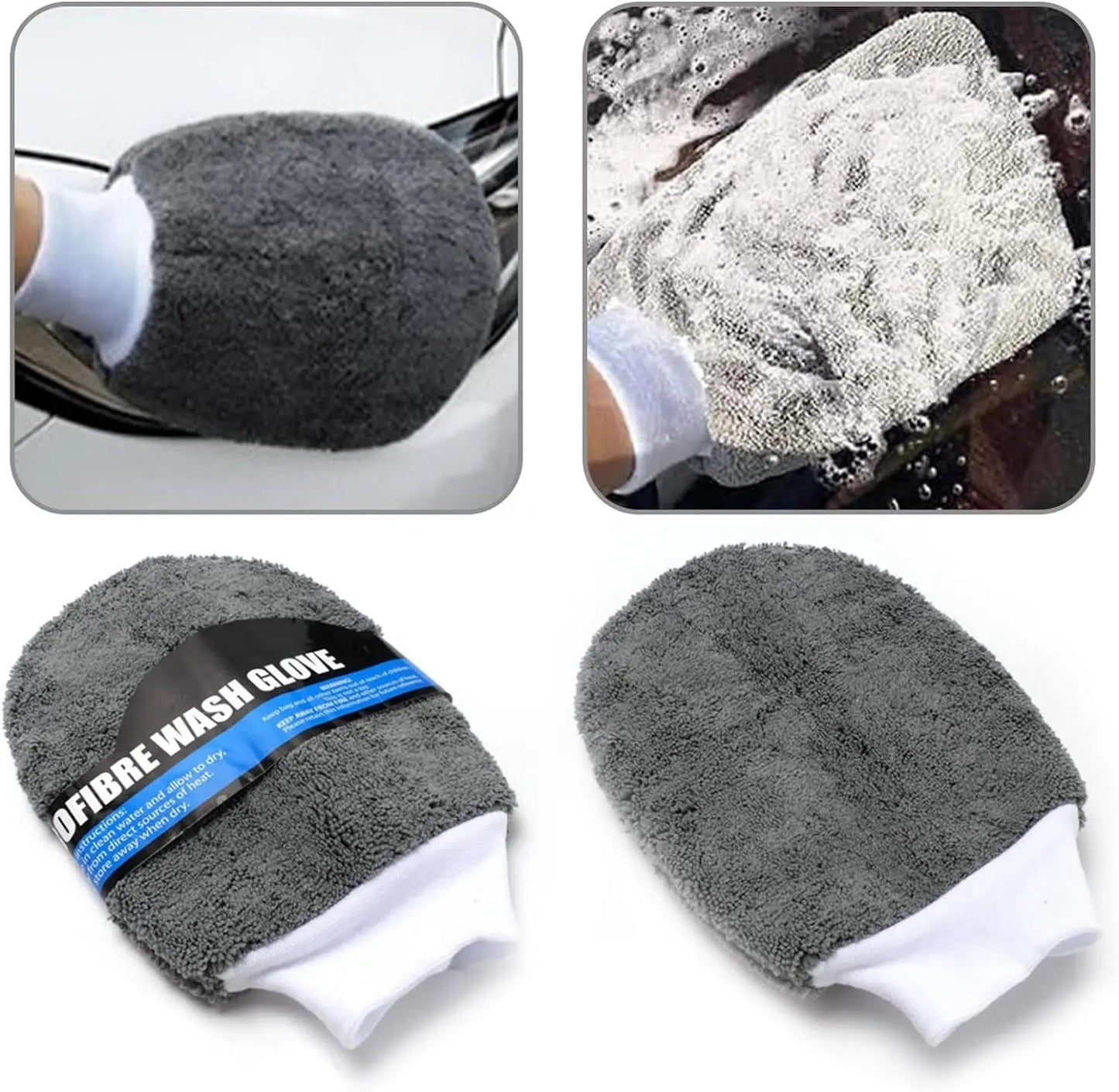 9Pcs Car Cleaning Kit Car Wash Cleaning Tools Microfiber Car Detailing Cleaning Set for Interior Exterior Car Washing - Itzyeshop