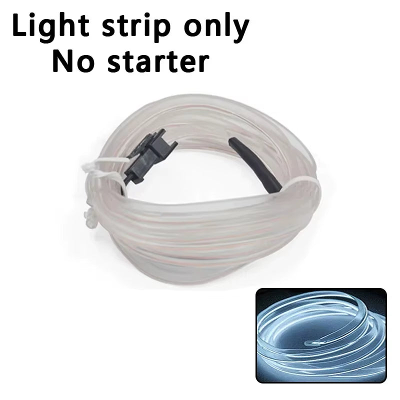 Car Interior Lights Ambient Lights 1M 3M 5M LED Flexible Neon Lighting String Lights for Car Interior Dashboard Door Decoration