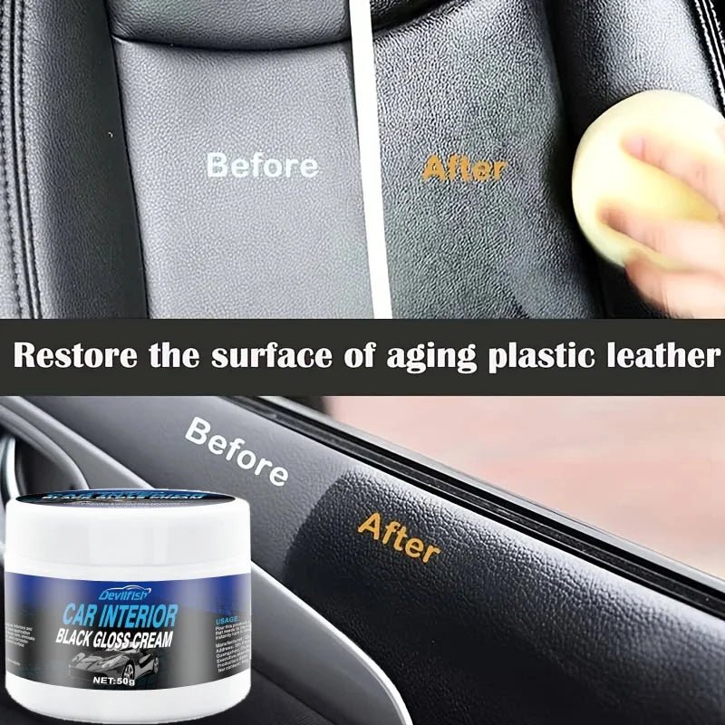 Auto Interior Renovation Kit - Plastic Refurbishment & Tire Shine, Car Detailing Repair Anti - Aging Protection Fits All Vehicle - Itzyeshop