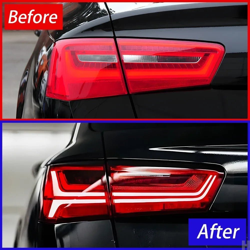 Auto Taillights Assembly for Audi A6 C7 A6L S6 2012 - 2015 Led Car Rear Lamps Upgrade Fishbone Style Taillight Accessories - Itzyeshop