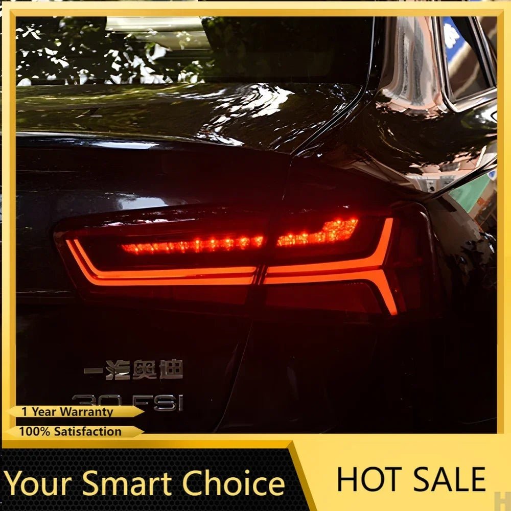 Auto Taillights Assembly for Audi A6 C7 A6L S6 2012 - 2015 Led Car Rear Lamps Upgrade Fishbone Style Taillight Accessories - Itzyeshop