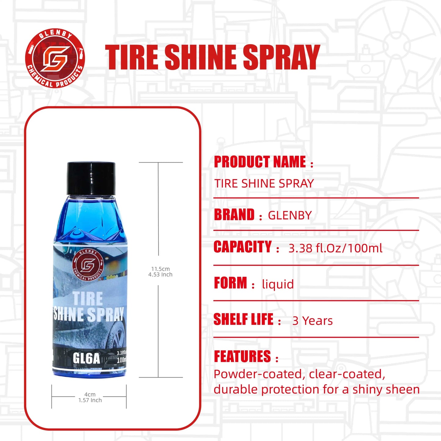 Ultimate Black Wet Look Tire Shine for All Vehicles - Itzyeshop