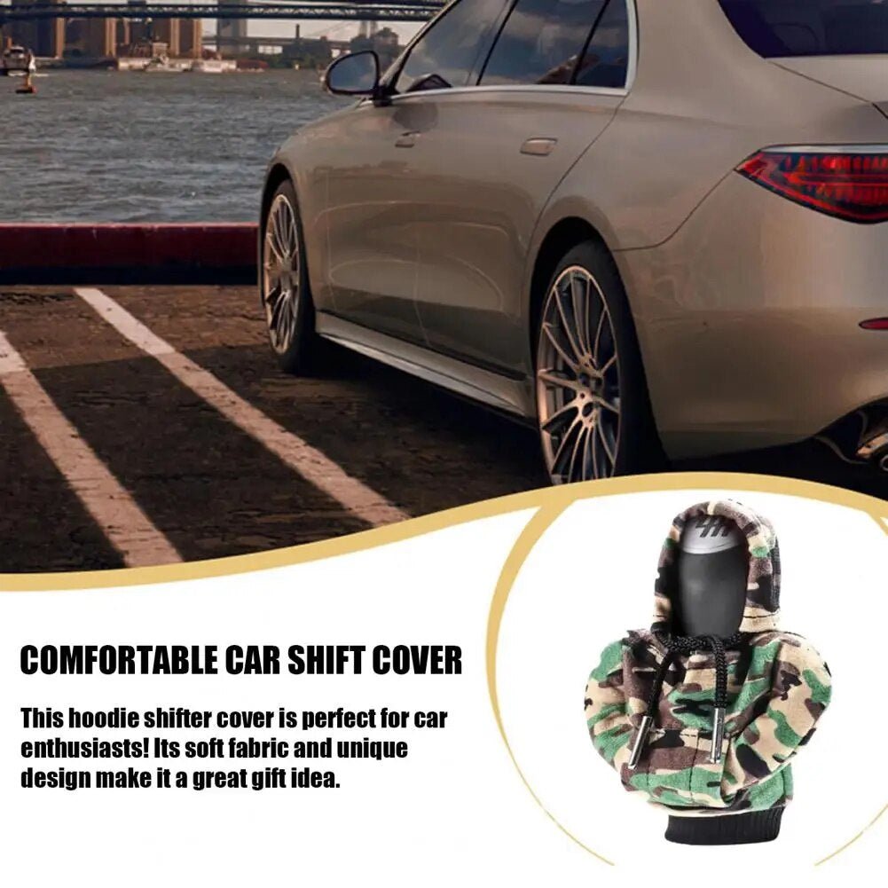 Car Gear Shift Cover Mini Hoodie Gear Shift Cover for Car Shifter Interior Trim - Itzyeshop