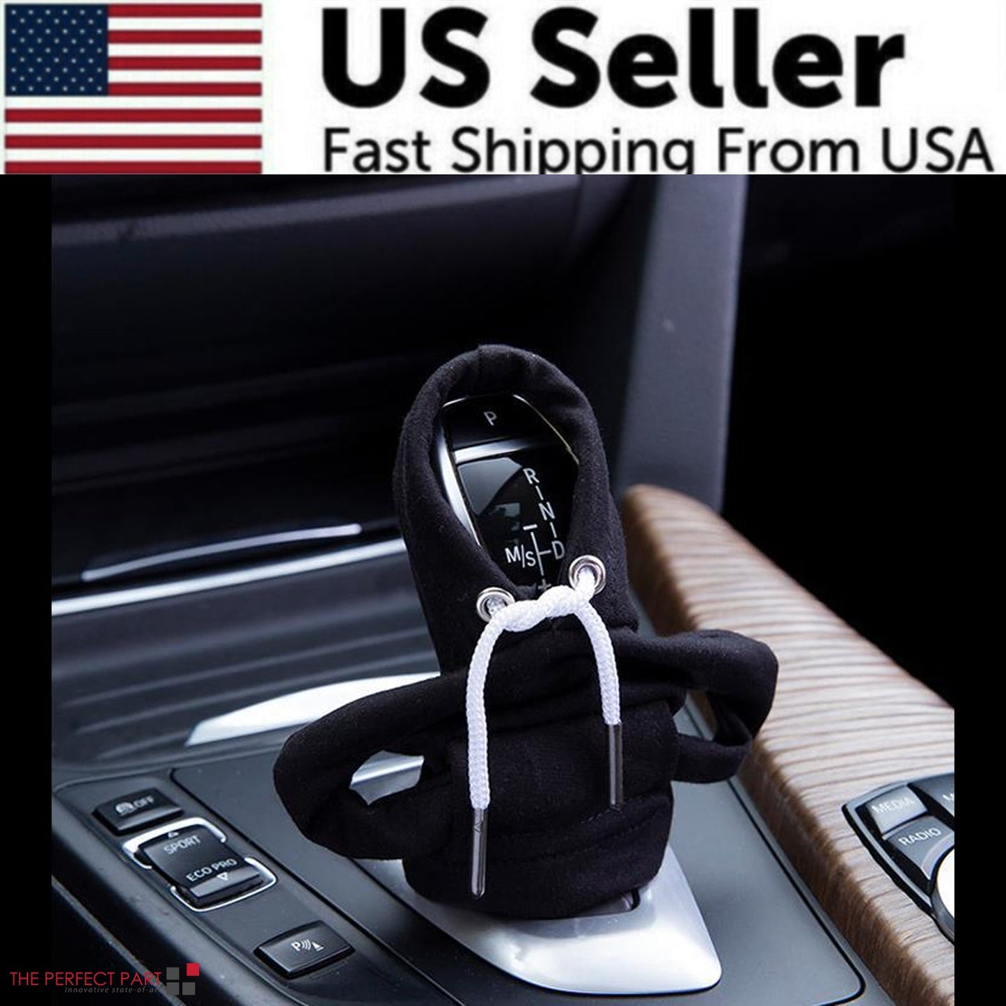 Car Gear Shift Cover Mini Hoodie Gear Shift Cover for Car Shifter Interior Trim - Itzyeshop