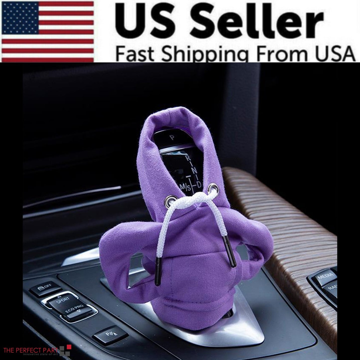 Car Gear Shift Cover Mini Hoodie Gear Shift Cover for Car Shifter Interior Trim - Itzyeshop