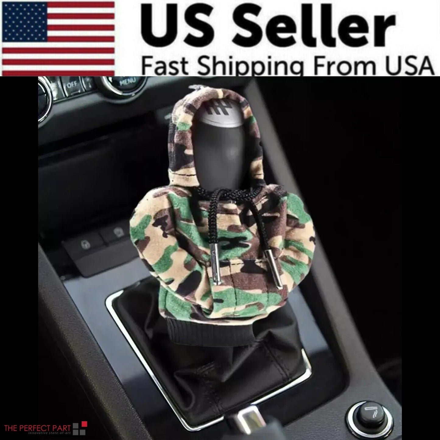Car Gear Shift Cover Mini Hoodie Gear Shift Cover for Car Shifter Interior Trim - Itzyeshop