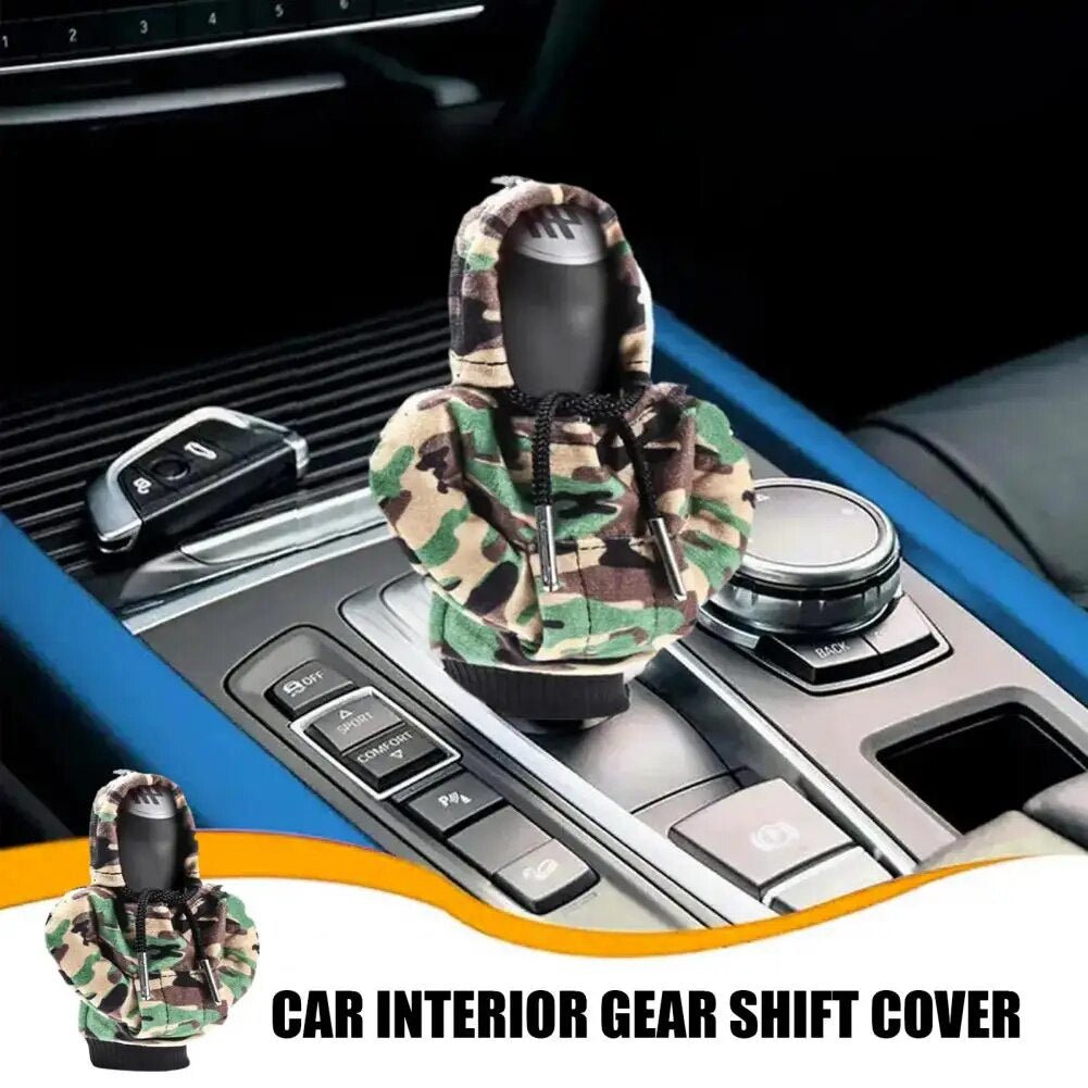 Car Gear Shift Cover Mini Hoodie Gear Shift Cover for Car Shifter Interior Trim - Itzyeshop