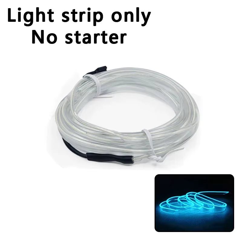 Car Interior Lights Ambient Lights 1M 3M 5M LED Flexible Neon Lighting String Lights for Car Interior Dashboard Door Decoration - Itzyeshop
