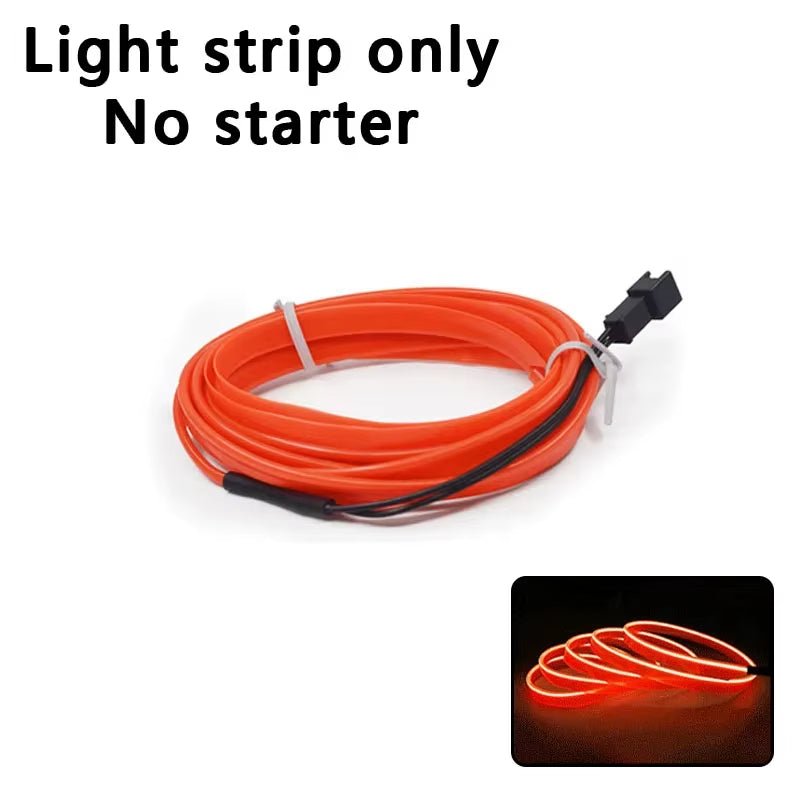 Car Interior Lights Ambient Lights 1M 3M 5M LED Flexible Neon Lighting String Lights for Car Interior Dashboard Door Decoration - Itzyeshop