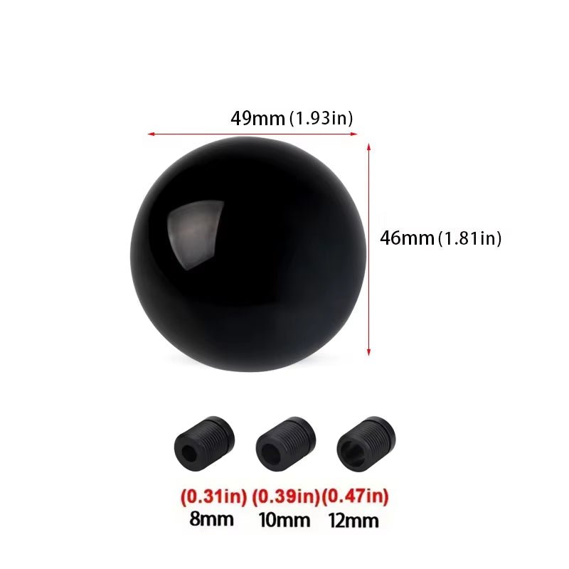 Car Modification Manual Universal Stem Head Aluminum Alloy round Ball Gear Handle Head round Trolley Bobblehead - Itzyeshop