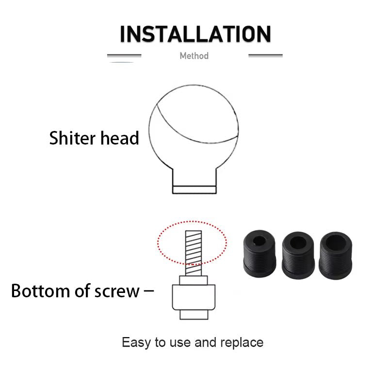 Car Modification Manual Universal Stem Head Aluminum Alloy round Ball Gear Handle Head round Trolley Bobblehead - Itzyeshop