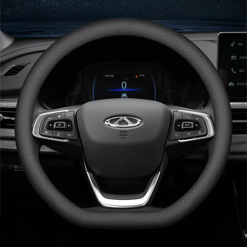 Ultra-thin Breathable Car Steering Wheel Cover 37-38cm - Universal Fit - Itzyeshop