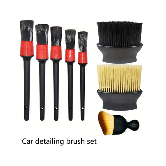 Detailing Brush Set Car Brushes Car Detailing Brush For Car Cleaning Detailing Brush Dashboard Air Outlet Wheel Brushes - Itzyeshop