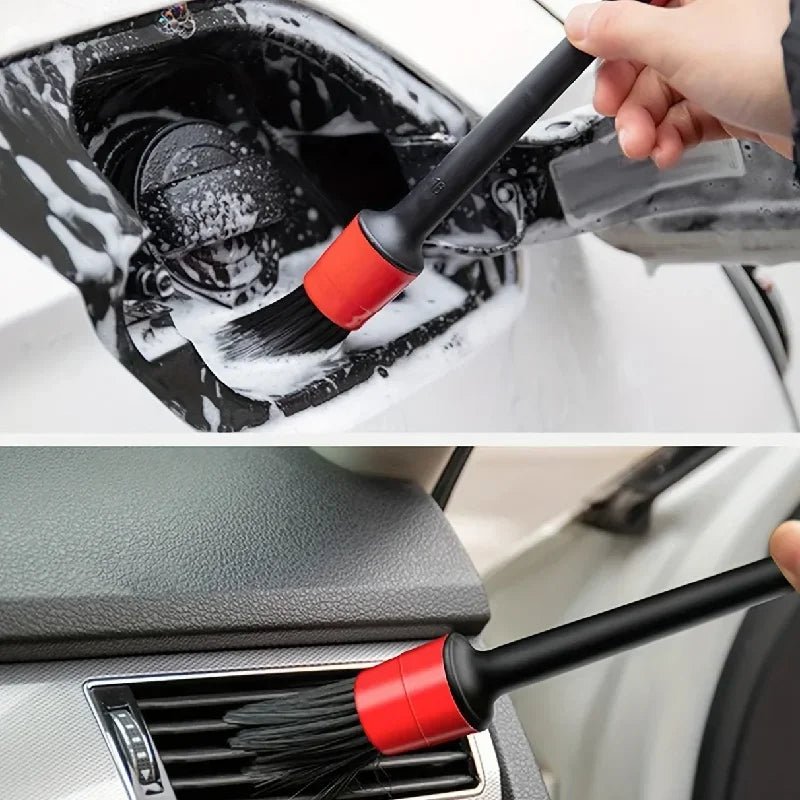 Detailing Brush Set Car Brushes Car Detailing Brush For Car Cleaning Detailing Brush Dashboard Air Outlet Wheel Brushes - Itzyeshop