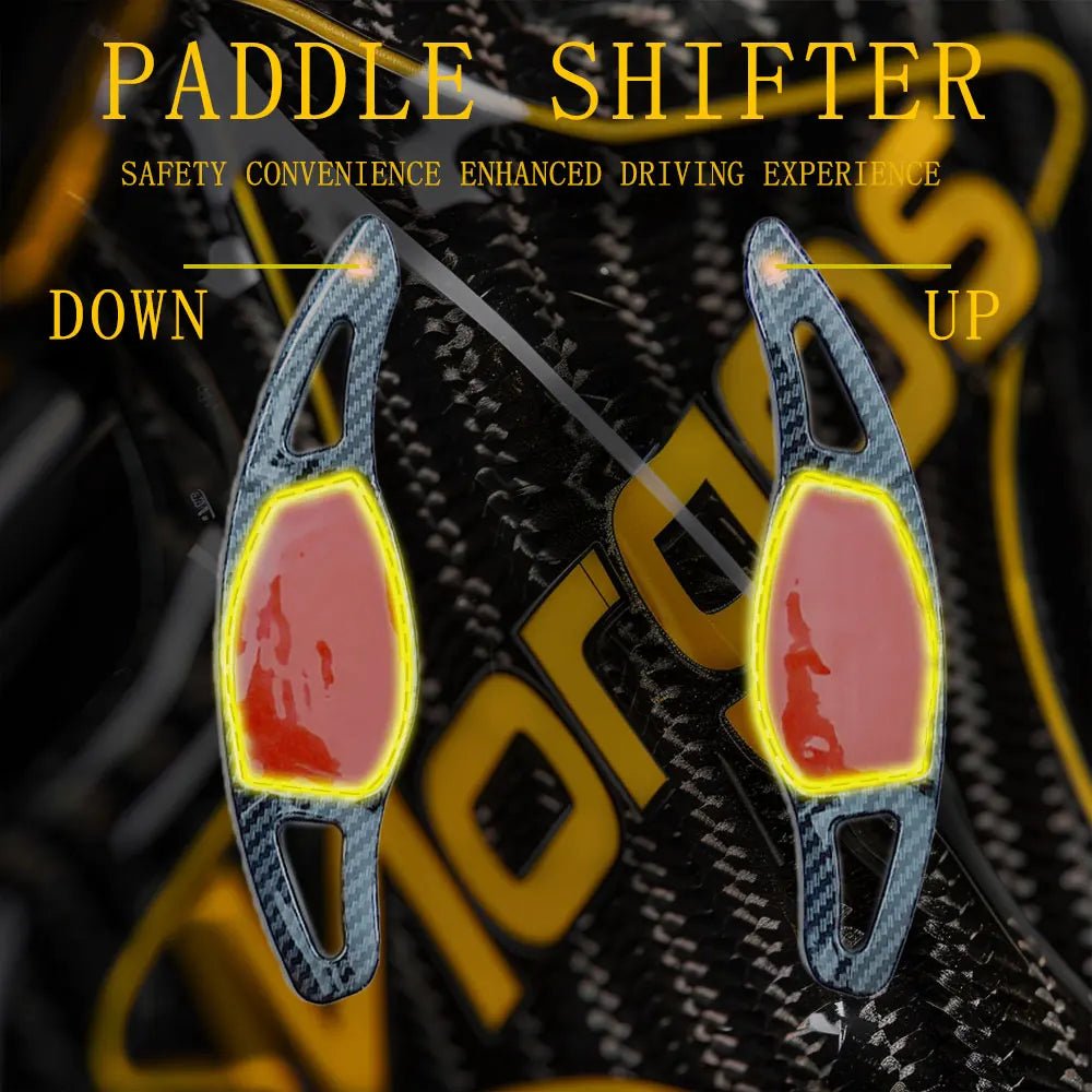 For Audi RS3 RS4 RS5 2017 2018 R8 TT RS 2016 2017 Paddle Shifter Carbon Fiber Car Steering Wheel Shift Paddle Extension Shifters - Itzyeshop