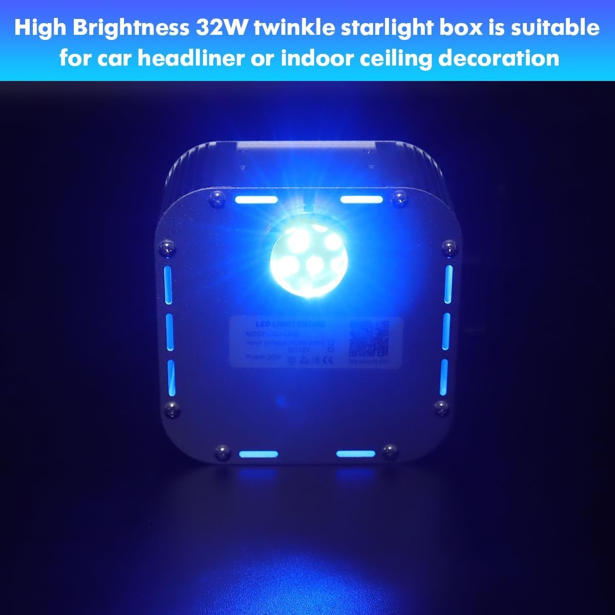 High Brightness 32W Twinkle Fiber Optic Lights Starlight Headliner Kit 800PCS 0.03In+0.04In+0.06In 16.4Ft Fibers RGBW Sound Activated APP Remote Control for Car Home Roof Ceiling Decoration - Itzyeshop
