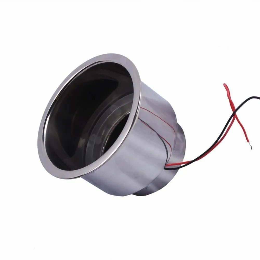 ISURE MARINE Stainless Steel Boat Cup Holder LED Cup Holder Light Ring For Boats/RV Motorcycle Cup Holder - Itzyeshop