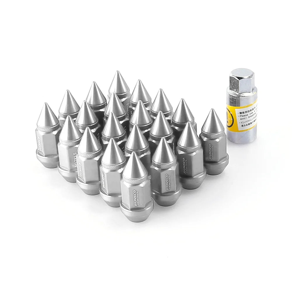 Length 55mm Wheel Nuts M12x1.5/M12x1.25 Tuning Car Lug Nuts Forged 7075 - T6 Aluminium HEX 19mm - Itzyeshop