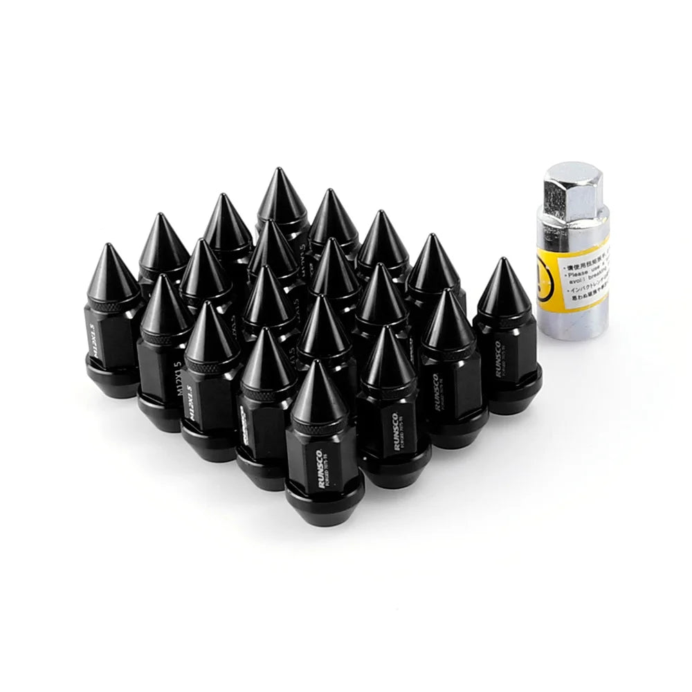 Length 55mm Wheel Nuts M12x1.5/M12x1.25 Tuning Car Lug Nuts Forged 7075 - T6 Aluminium HEX 19mm - Itzyeshop