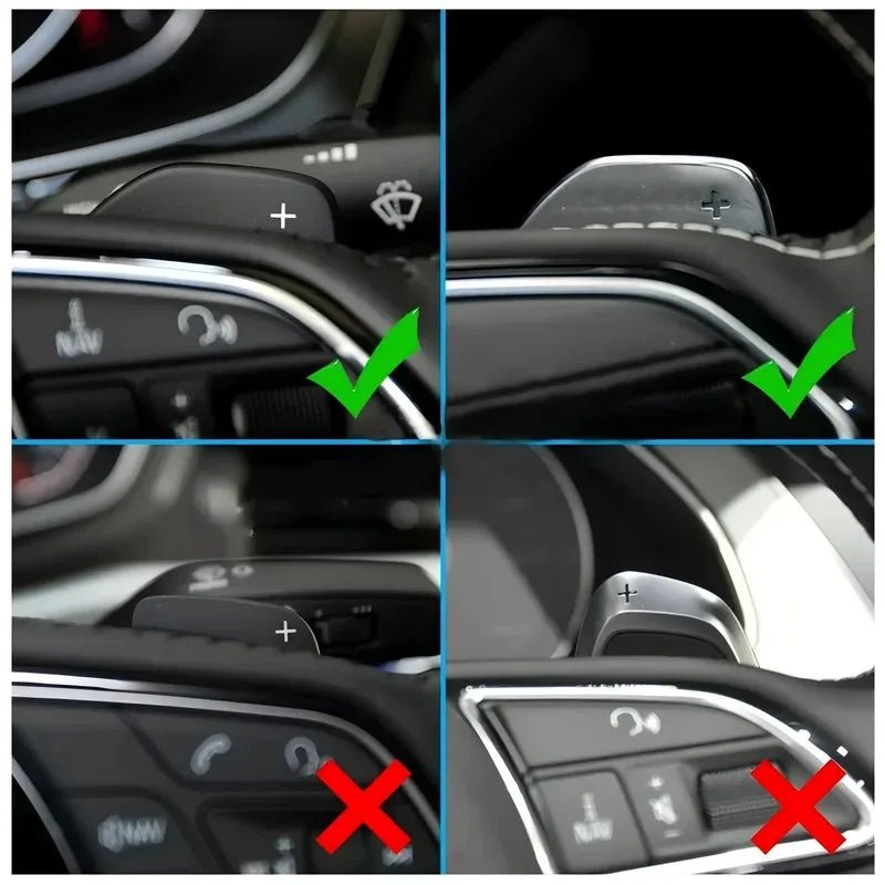 Paddle Shifter For Audi A4 B8 A3 8P S3 A5 A6 S6 C6 Q5 A8 R8 TT TTS MK2 8J Avant Car Steering Wheel Paddles Extension DSG - Itzyeshop