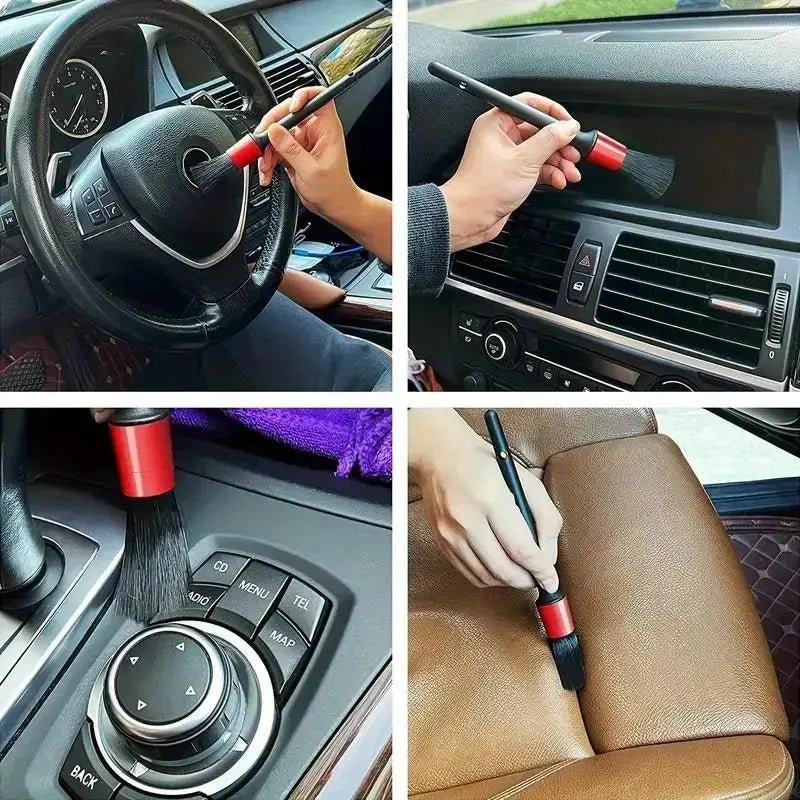 Premium Nylon Car Detailing Brush Kit - Multi - Surface Auto Cleaning Tools for Dashboard, Vents, Wheels - Itzyeshop