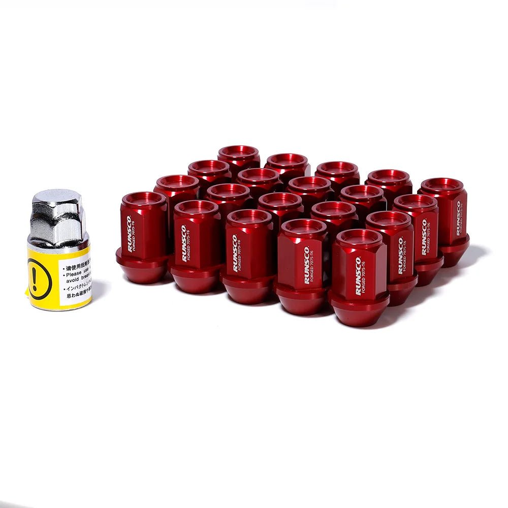 Racing Wheel Lug Nuts M12x1.5/M12x1.25 Tuning Car Universal Wheel Nuts Forged 7075 - T6 Aluminium Length 35mm HEX 19mm - Itzyeshop