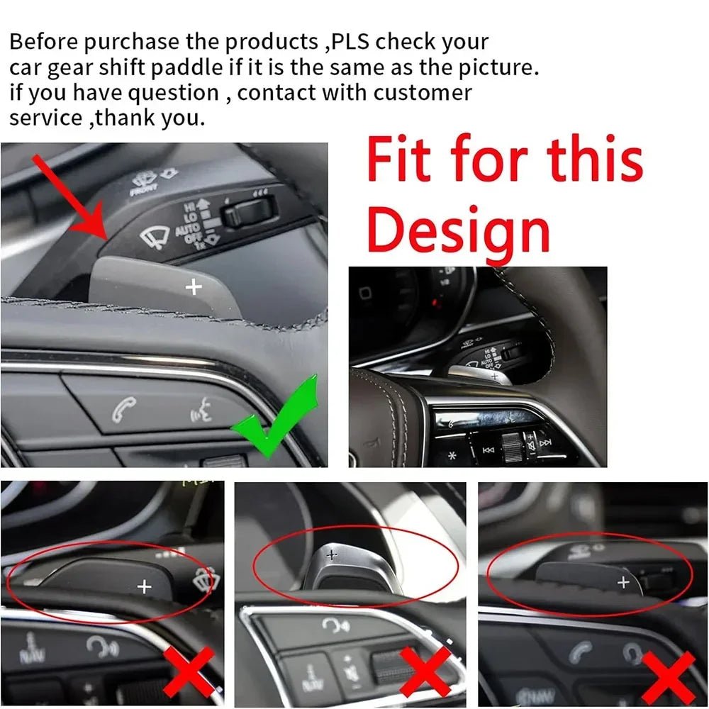 Shifter Paddle For Audi A3 A6 S6 C8 A7 S7 4K A8 Q8 E - tron Sportback 19 - 24 Car Steering Wheel Paddle Shifter DSG Extension Gear - Itzyeshop