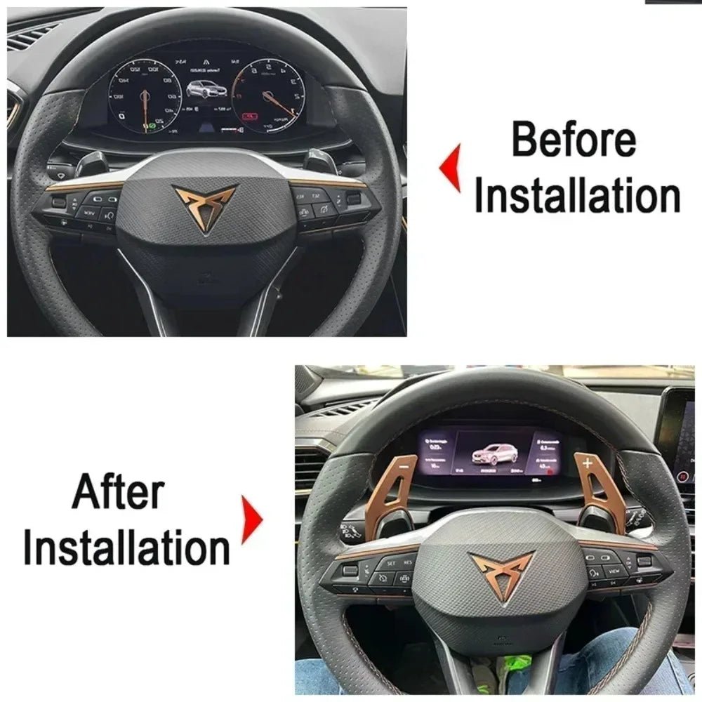 Shifter Paddles For Cupra Formentor 2019 Cupra Ateca Leon e - Hybrid 2020 2021 2022 Car Steering Wheel DSG Gear Extend Accessories - Itzyeshop