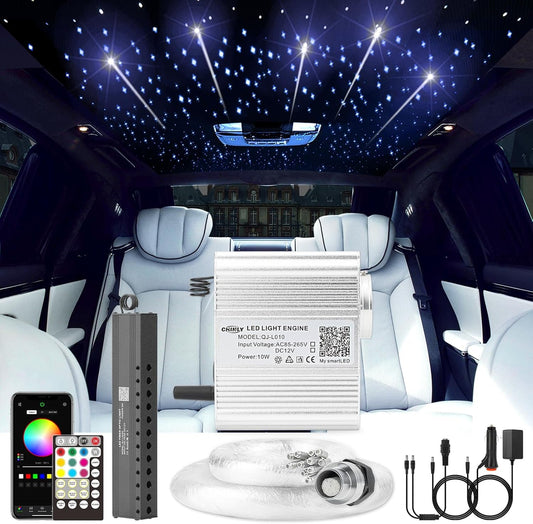 Star Lights - Shooting Star Twinkle Fiber Optic Lights, RGBW+APP Control, 550Pcs*0.03In*13.1Ft - Itzyeshop