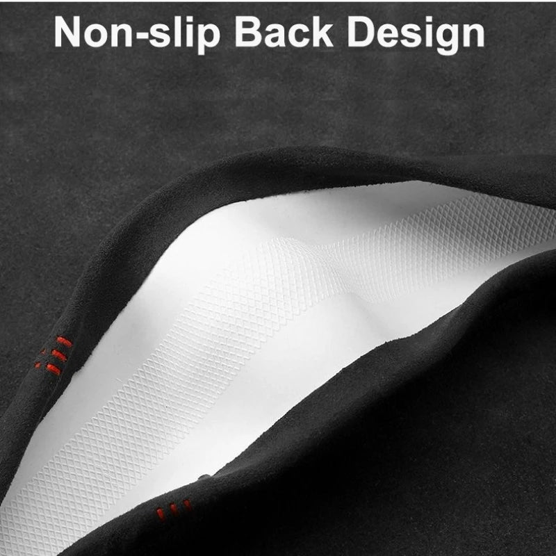 Suede Cover for All Seasons Auto Steering Wheel Cover Ultra - thin Non - slip D - shaped Round Breathable Car Steering Wheel Protector - Itzyeshop