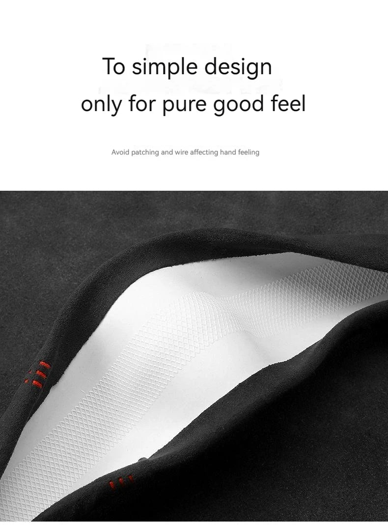 Suede Cover for All Seasons Auto Steering Wheel Cover Ultra - thin Non - slip D - shaped Round Breathable Car Steering Wheel Protector - Itzyeshop