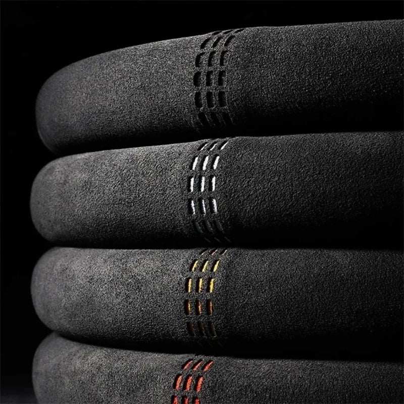 Suede Cover for All Seasons Auto Steering Wheel Cover Ultra - thin Non - slip D - shaped Round Breathable Car Steering Wheel Protector - Itzyeshop