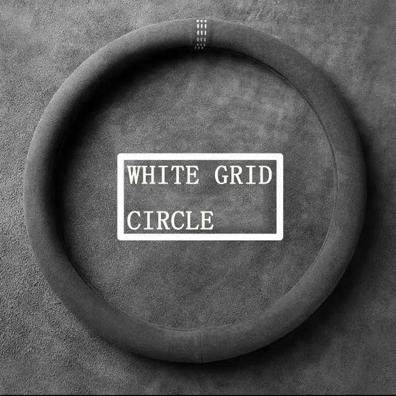 Suede Cover for All Seasons Auto Steering Wheel Cover Ultra - thin Non - slip D - shaped Round Breathable Car Steering Wheel Protector - Itzyeshop