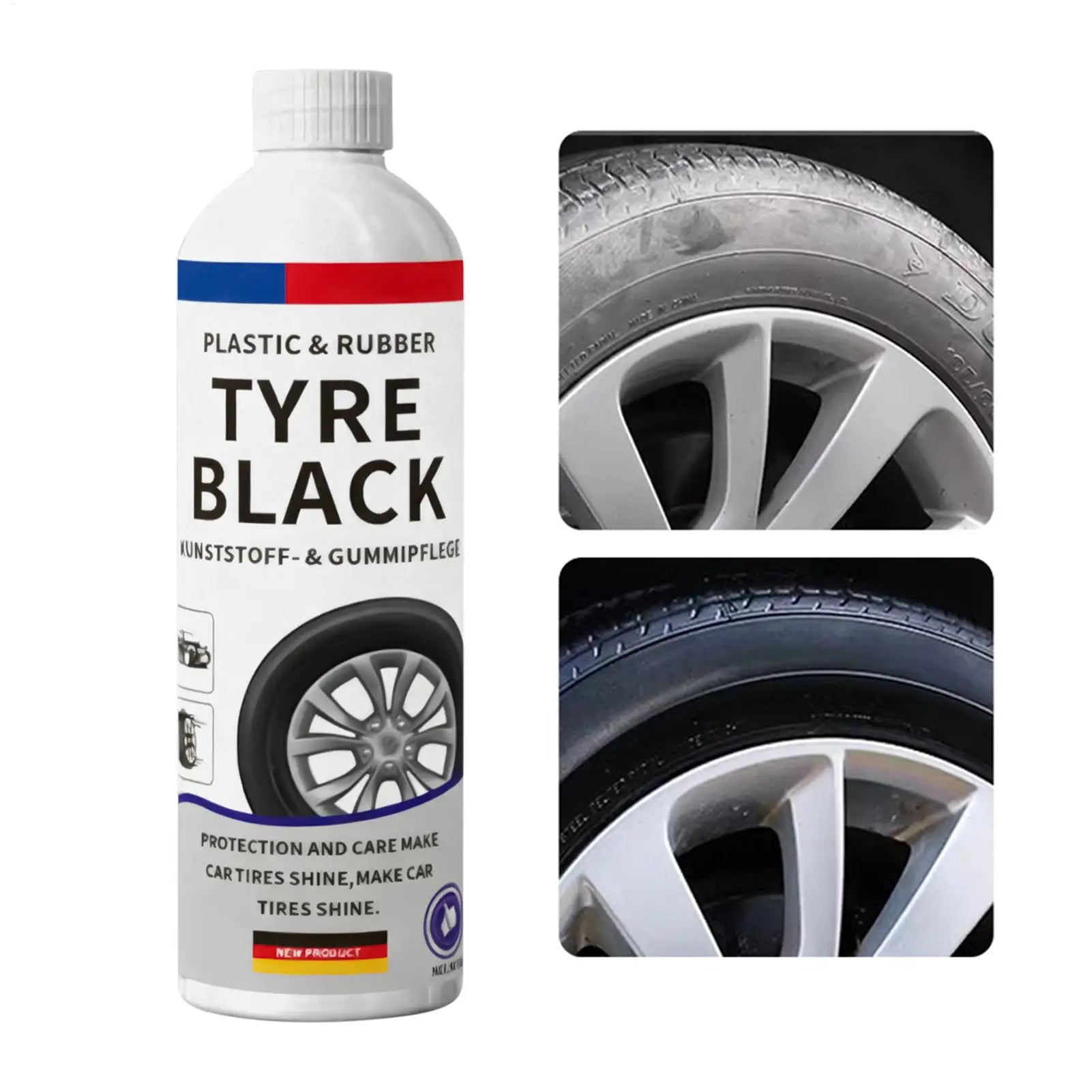 Tire Shine Spray, Long - Lasting Gloss & Dust - Proof Protectant for Car Truck SUV RV Wheels, Seasonal Maintenance & Vehicle Care - Itzyeshop