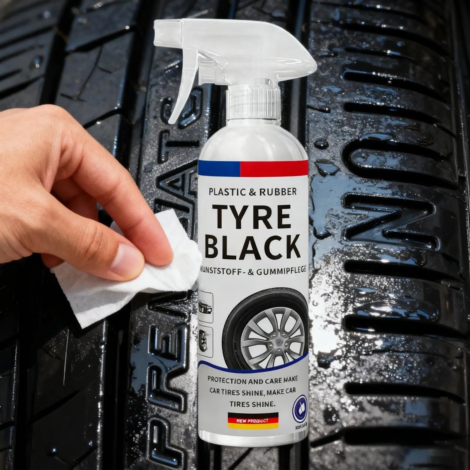 Tire Shine Spray, Long - Lasting Gloss & Dust - Proof Protectant for Car Truck SUV RV Wheels, Seasonal Maintenance & Vehicle Care - Itzyeshop