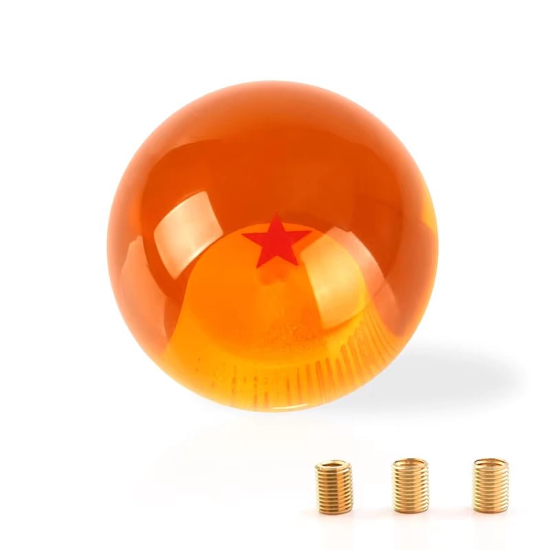 Universal Auto Shift Knob RARE Star BALL Z Orange BALL 54Mm Diameter Gear SHIFT KNOB 1 - 7 STARS - Itzyeshop