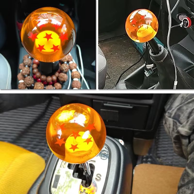 Universal Auto Shift Knob RARE Star BALL Z Orange BALL 54Mm Diameter Gear SHIFT KNOB 1 - 7 STARS - Itzyeshop